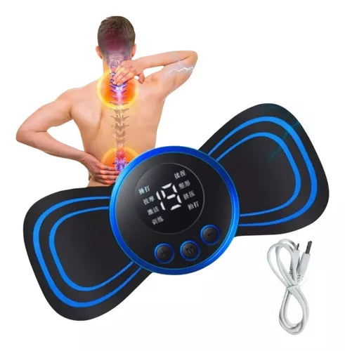 Mini Massageador Portátil EMS para Alívio de Dores