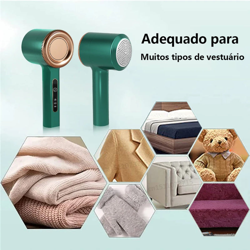 Super Removedor Elétrico Portátil de Fiapos para Roupas