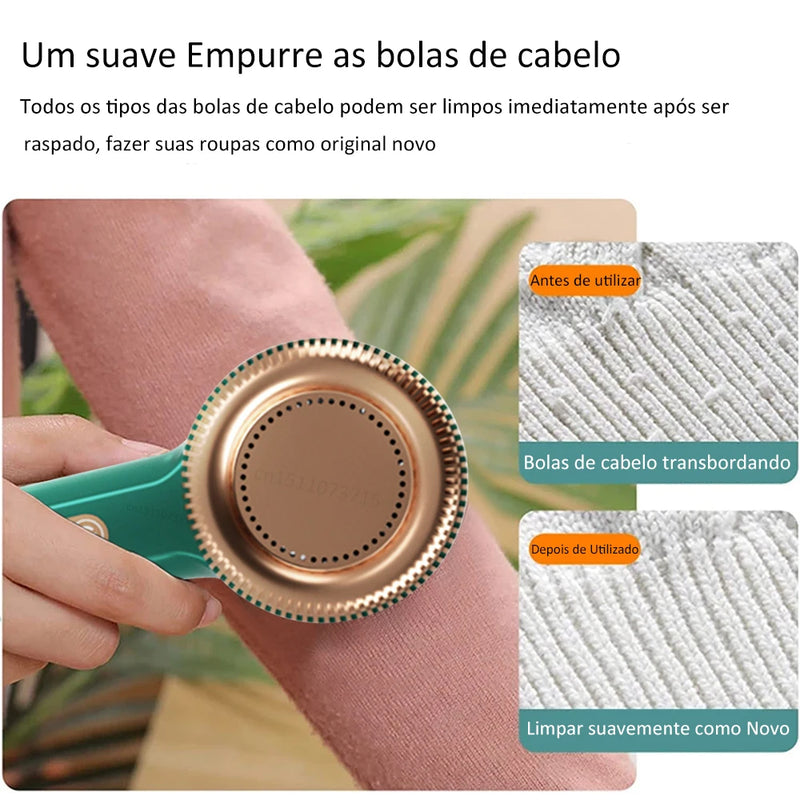 Super Removedor Elétrico Portátil de Fiapos para Roupas